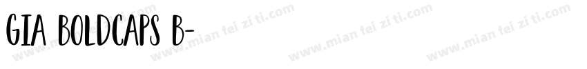 Gia BoldCaps B字体转换